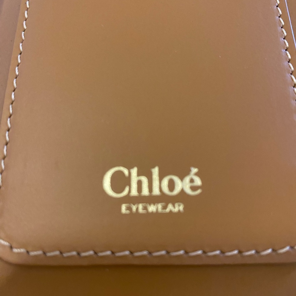 New Chloé Eyewear Brown Leather Eyewear Case - Picture 2 of 5